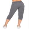 ALWAYS Women's Capri Jogger Pants - High Waisted Soft Zipper Casual Sweat Pants Charcoal M view 4