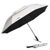 G4Free 62 Inch Portable UV Protection Large Golf Umbrella, Automatic Open Double Canopy Big Sun Windproof Oversize Sports Umbrella(Silver/Black) view 1