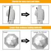 G4Free 62 Inch Portable UV Protection Large Golf Umbrella, Automatic Open Double Canopy Big Sun Windproof Oversize Sports Umbrella(Silver/Black) view 2