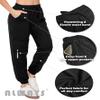ALWAYS Women's Zipper Jogger Track Pants - Premium Soft Stretch Sweatpants Heather Grey M view 4