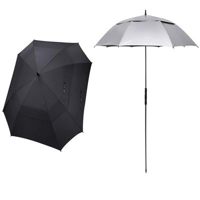 G4Free 68 Inch Square Golf Umbrella and 68 Inch UV Golf/Beach Umbrella Double Canopy