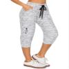 ALWAYS Women's Capri Jogger Pants - High Waisted Soft Zipper Casual Sweat Pants Heather Grey S view 1