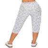 ALWAYS Women's Capri Jogger Pants - High Waisted Soft Zipper Casual Sweat Pants Heather Grey S view 4