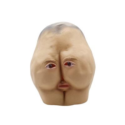 Apofly 1PC Halloween Mask Adult Funny Full Face Mask Ass Styling Mask Party Props Latex Mask Dance Horror Head Buns Party Decorating Funny