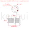 keehui Stainless Steel Barbed Short Straight Thru-Hull with Custom Gasket for 1-1/4" I.D (1-1/4") view 2