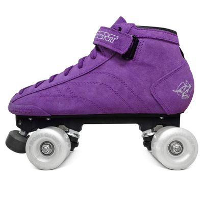 Bont Skates - Prostar Purple Suede Professional Roller Skates with Glow Light Up Led Wheels - Indoor and Outdoor - Roller Skates - Rollerskates (Bont 6)