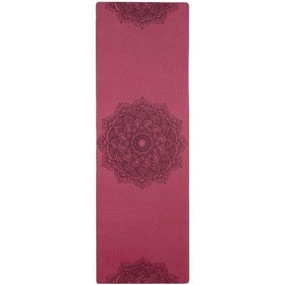 ZXD ZHEXUNDIAN TPE Yoga Mat Non-Slip Carpet Pilates Gym Sports Fitness Mat Beginner Fitness Equipment (Color : Burgundy)