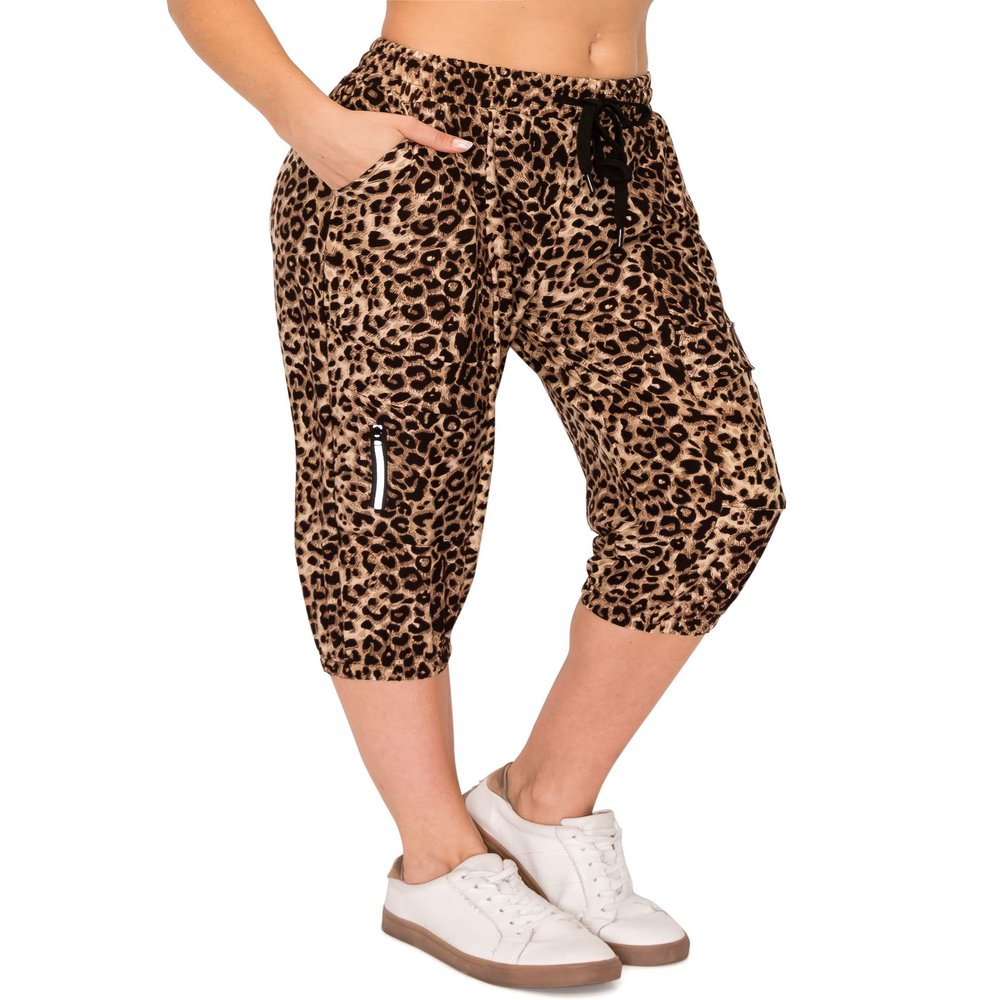 ALWAYS Women's Capri Jogger Pants - High Waisted Soft Zipper Casual Sweat Pants 377 M