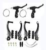 CNC V Brake Set, Bicycle Linear Pull V Brakes for Front/Rear Wheel,V Brake with Lever and Cable Long Arm 110mm, Black view 1