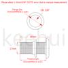 316 Stainless Steel Combo Stainless Steel Thru-Hull Fitting w/Nut with Gasket for 3/8 I.D(3/8") view 2