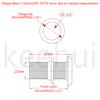 316 Stainless SteelCombo Stainless Steel Thru-Hull Fitting w/Nut with Gasket for 1/2" ID view 2