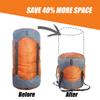 Frelaxy Compression Sack, Ultralight Sleeping Bag Stuff Sack Compression Stuff Sack - Space Saving Gear for Camping, Hiking (Orange, XL) view 2