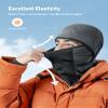 AstroAI Ski Mask Windproof Balaclava for Cold Weather, Winter Face Mask Breathable Stretchable for Skiing, Snowboarding, Gray view 3