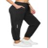 ALWAYS Women's Zipper Jogger Track Pants - Premium Soft Stretch Sweatpants Black XL view 1