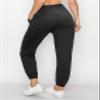 ALWAYS Women's Zipper Jogger Track Pants - Premium Soft Stretch Sweatpants Black XL view 3