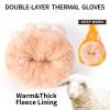 FENELY Women's Winter Warm Touch Screen Gloves Womens Thermal Black Cable Knit Wool Fleece Lined Touchscreen Texting Mittens for Cold Weather view 2