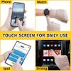 FENELY Women's Winter Warm Touch Screen Gloves Womens Thermal Black Cable Knit Wool Fleece Lined Touchscreen Texting Mittens for Cold Weather view 3