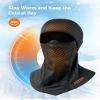 AstroAI Ski Mask Windproof Balaclava for Cold Weather, Winter Face Mask Breathable Stretchable for Skiing, Snowboarding, Black view 4