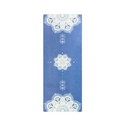 ZXD ZHEXUNDIAN TPE Suede Yoga Mat 6mm Body Aligning Pilates Mat with Position Line Fitness Mats for Home Gym 18368cm (Color : 1)