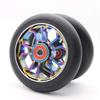 Z-FIRST 2Pcs Replacement 100 mm Pro Stunt Scooter Wheel with ABEC 9 Bearings Fit for MGP/Razor/Lucky Pro Scooters (Rainbow) view 1