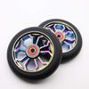 Z-FIRST 2Pcs Replacement 100 mm Pro Stunt Scooter Wheel with ABEC 9 Bearings Fit for MGP/Razor/Lucky Pro Scooters (Rainbow) view 2