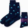 AUSCUFFLINKS Mountain Socks For Him | Mt Fuji Fun Socks for Her | Mountain Climber Rock Climbing Happy Gift Socks Quirky Novelty Present for Dad Stocking Stuffer | Socks for Mum (Mountain) view 1