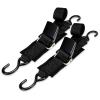 WELLUCK Boat Trailer Transom Tie Downs Straps 1200 LBS, 2" x 4' Adjustable Boat Buckle Transom Tie Downs to Trailer, Marine, Jet ski, Pontoon, with Quick Release Buckle & Anti-Scratch Hooks view 1
