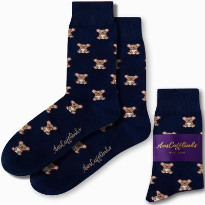 AUSCUFFLINKS Koala Socks For Him & Her | Aussie Bear Quirky Novelty Gift Socks for Dad & Mum