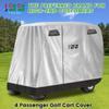 10L0L Universal Golf Cart Cover for 2+2/4 Passenger Yamaha, EZGO, Club Car - 420D Waterproof, Windproof, Sunproof Full Cover with 3-Zipper Doors, Durable Outdoor Protection for Lifted & Standard Carts view 2