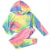 Arshiner 2 Piece Tie Dye Outfits Casual Tracksuits Sweatpants Sets for Girls Sweatsuit for 11-12 Years view 1