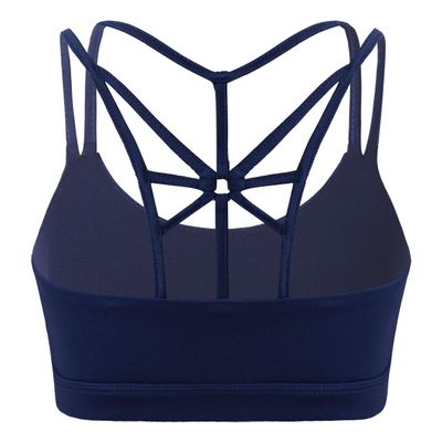 Oyolan Kids Girls Dance Sports Crisscross Back Tanks Crop Top Fitness Yoga Activewear Navy_Blue 4