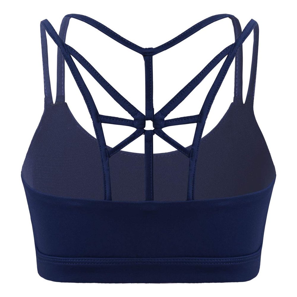 Oyolan Kids Girls Dance Sports Crisscross Back Tanks Crop Top Fitness Yoga Activewear Navy_Blue 4