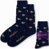 AUSCUFFLINKS Bee Socks For Him & Her | Honey Lover Gift Socks - Quirky Busy Bee Novelty Present for Dad & Mum view 1