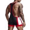 Gymskop Men's Wrestling Singlets Athletic Supporters Slim Fit Sport Bodysuit One Piece Sleeveless Active Wrestling Leotard Jumpsuits Black XL view 3