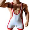 Gymskop Men's Wrestling Singlets Athletic Supporters Slim Fit Sport Bodysuit One Piece Sleeveless Active Wrestling Leotard Jumpsuits Black XL view 4