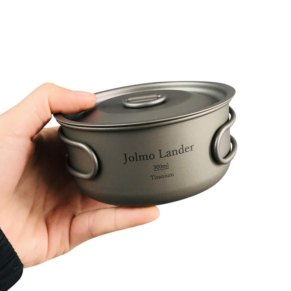 Jolmo Lander Titanium Bowl Single Wall 300ml/500ml (500ml with lid)