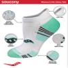 Saucony Women's RunDry Performance 8, 16 Pairs Heel Tab Athletic Socks, S-L, Assorted Light (16 Pairs), Medium view 4