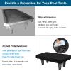 WOMACO 7 8 9 ft Billiard Table Covers Heavy Duty Waterproof 7/8/9 Foot Fitted Pool Table Cover Polyester Fabric for Snooker Billiard Table (Black, 9 Foot) view 4