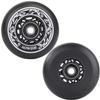 AOWISH 76mm 90a Ripsurf Wheels w/Bearings ABEC-9 for RipStik DLX Caster Board, Deluxe Junior Skateboard, 2 Wheel Pivoting Skateboard, Caster Board Skateboard (Set of 2) (BLACK) view 2