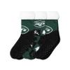 FOCO New York Jets NFL Womens Fan Footy 3 Pack Slipper Socks view 1
