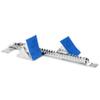 Gill Athletics S2 Starting Block 8" Tall Cast Aluminum Pedals - Designed for High Level Track & Field Competition - Pedals Feature Four Angle Adjustments - Includes 12 Pyramid Spikes - Royal Blue view 1
