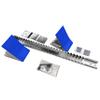 Gill Athletics S2 Starting Block 8" Tall Cast Aluminum Pedals - Designed for High Level Track & Field Competition - Pedals Feature Four Angle Adjustments - Includes 12 Pyramid Spikes - Royal Blue view 2
