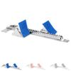 Gill Athletics S2 Starting Block 8" Tall Cast Aluminum Pedals - Designed for High Level Track & Field Competition - Pedals Feature Four Angle Adjustments - Includes 12 Pyramid Spikes - Royal Blue view 3