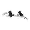 Gill Athletics S2 Starting Block 8" Tall Cast Aluminum Pedals - Designed for High Level Track & Field Competition - Pedals Feature Four Angle Adjustments - Includes 12 Pyramid Spikes - Black view 1