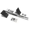 Gill Athletics S2 Starting Block 8" Tall Cast Aluminum Pedals - Designed for High Level Track & Field Competition - Pedals Feature Four Angle Adjustments - Includes 12 Pyramid Spikes - Black view 2