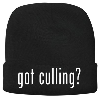 BH Cool Designs got Culling? - Men's Soft & Comfortable Beanie Hat Cap, Black, One Size