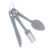 ASR Outdoor 3pc Reusable Backpacking Camping Travel Cutlery Plastic Utensils Set view 1