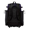 Boombah Superpack Hybrid Rolling Bat Bag - 3DHC Black/Purple - Wheeled & Backpack Version view 3