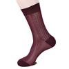 Goobester Men Sheer Formal Wear Suit Transparent Stripe Business Tube Dress Socks 03 view 1