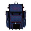 Boombah Superpack Hybrid Rolling Bat Bag - 3DHC Royal/Red - Wheeled & Backpack Version view 1